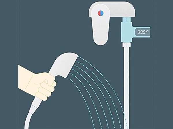 دماسنج دیجیتال آب گرم دوش حمام A little creativity shower electronic thermometer baby bath digital display BD-LS-05 - تصویر 7
