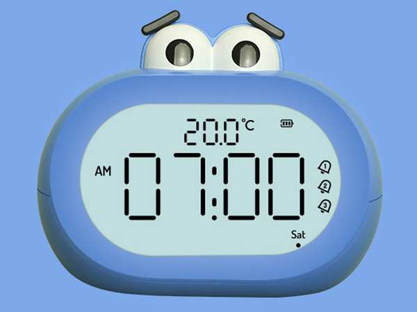 ساعت زنگ‌دار فانتزی رومیزی Alarm Clock Intelligent Multifunctional BD-AC-03 - تصویر 12