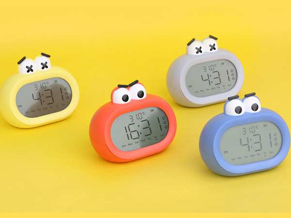 ساعت زنگ‌دار فانتزی رومیزی Alarm Clock Intelligent Multifunctional BD-AC-03 - تصویر 5