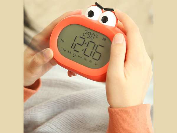 ساعت زنگ‌دار فانتزی رومیزی Alarm Clock Intelligent Multifunctional BD-AC-03 - تصویر 6