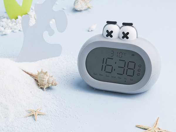 ساعت زنگ‌دار فانتزی رومیزی Alarm Clock Intelligent Multifunctional BD-AC-03 - تصویر 9