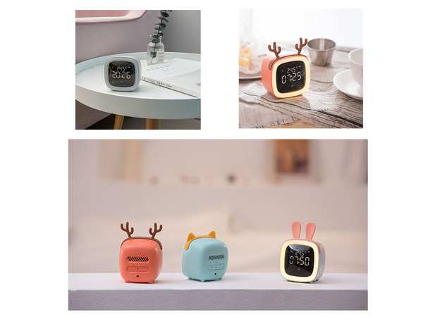 ساعت زنگ‌دار رومیزی دیجیتال Cute digital study alarm clock BD-AC-02 - تصویر 13