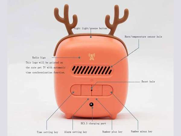 ساعت زنگ‌دار رومیزی دیجیتال Cute digital study alarm clock BD-AC-02 - تصویر 14