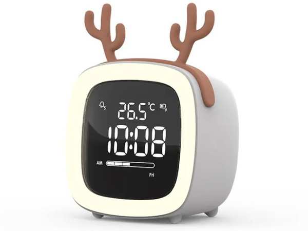 ساعت زنگ‌دار رومیزی دیجیتال Cute digital study alarm clock BD-AC-02 - تصویر 17
