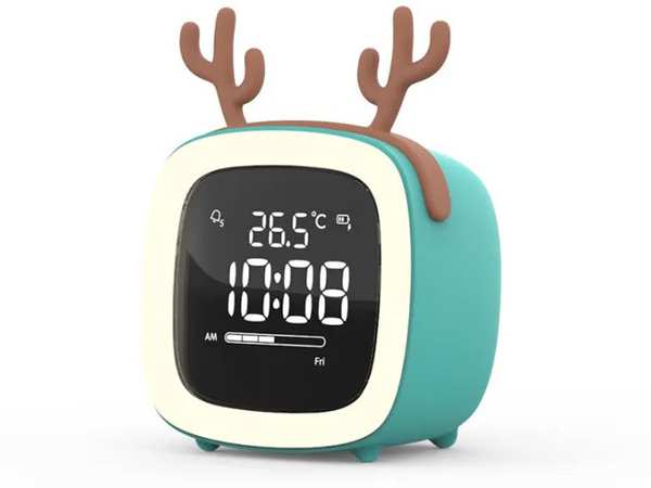 ساعت زنگ‌دار رومیزی دیجیتال Cute digital study alarm clock BD-AC-02 - تصویر 21