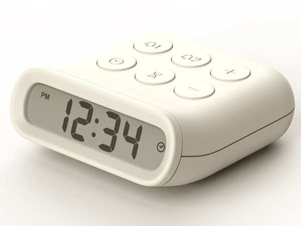 ساعت زنگ‌دار رومیزی چندکاره MUID small alarm clock multi-functional plastic bedroom H-C-05 - تصویر 11