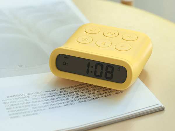 ساعت زنگ‌دار رومیزی چندکاره MUID small alarm clock multi-functional plastic bedroom H-C-05 - تصویر 7