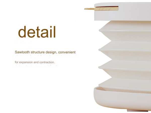 جعبه دستمال کاغذی رومیزی چندمنظوره Desktop Multifunctional Retractable Tissue Box JP-SSZJH - تصویر 3