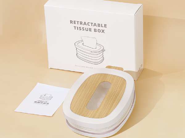 جعبه دستمال کاغذی رومیزی چندمنظوره Desktop Multifunctional Retractable Tissue Box JP-SSZJH - تصویر 6
