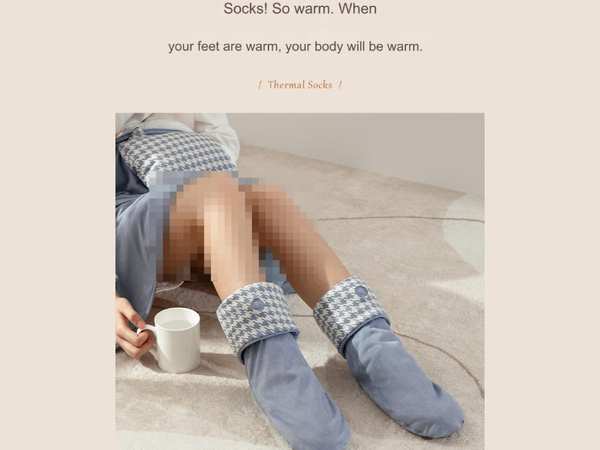 بهداشت و سلامت عمومی جوراب گرمکن پا برقی Nuanmian series smart heating socks Q38 برند متفرقه - تصویر 9