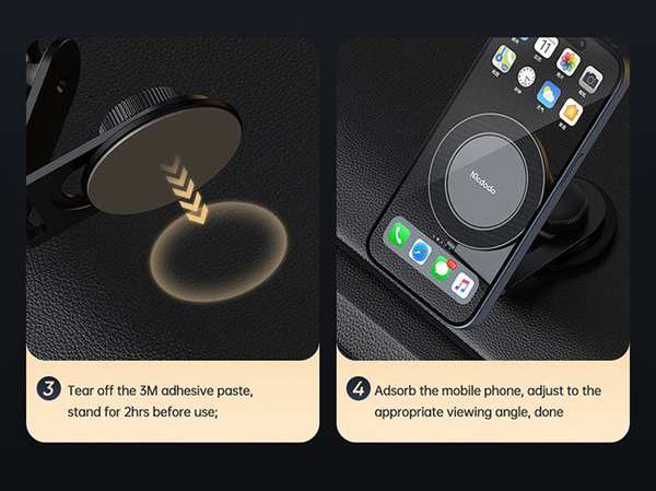 هولدر مگنتی گوشی موبایل تاشو داخل خودرو مک دودو MCDODO CM-5060 Biotite Series Magnetic Car Mount - تصویر 11