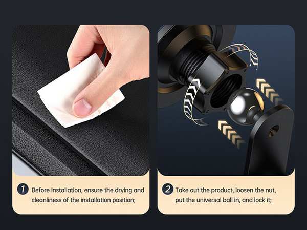 هولدر مگنتی گوشی موبایل تاشو داخل خودرو مک دودو MCDODO CM-5060 Biotite Series Magnetic Car Mount - تصویر 12