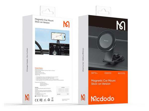 هولدر مگنتی گوشی موبایل تاشو داخل خودرو مک دودو MCDODO CM-5060 Biotite Series Magnetic Car Mount - تصویر 4
