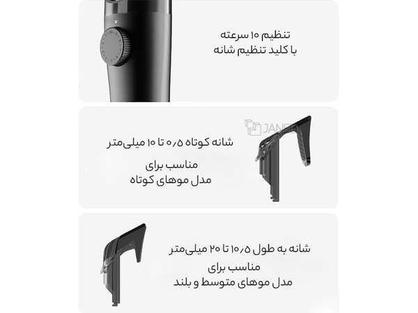 ماشین اصلاح موی سر و صورت شارژی ضد آب شیائومی XIAOMI Showsee C4 Electric Hair Clipper Gen II - تصویر 3