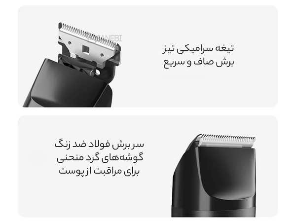 ماشین اصلاح موی سر و صورت شارژی ضد آب شیائومی XIAOMI Showsee C4 Electric Hair Clipper Gen II - تصویر 6