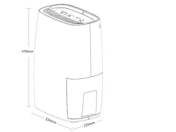 بهداشت و سلامت عمومی خشک کن و رطوبت گیر برقی شیائومی Xiaomi Youpin New WIDETECH WDH318EFW1 Electric Air Dehumidifier سفید - تصویر 9