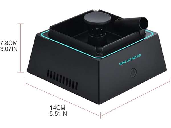 زیرسیگاری تصفیه هوا بدون دود بدون نور الایدی چند منظوره Smokeless 2 in 1 Air Purifier Ashtray Air Purifier Ashtrays with LED Light - تصویر 6