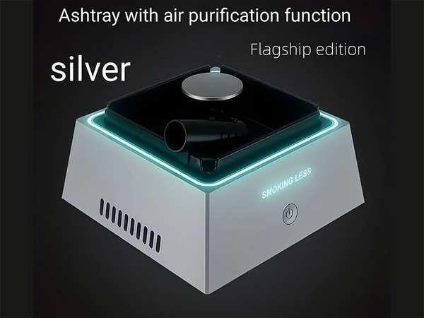 زیرسیگاری تصفیه هوا بدون دود بدون نور الایدی چند منظوره Smokeless 2 in 1 Air Purifier Ashtray Air Purifier Ashtrays with LED Light - تصویر 9
