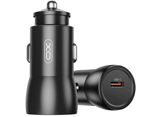 شارژر فندکی فست شارژ ماشین تایپ سی 30وات ایکس او CC57