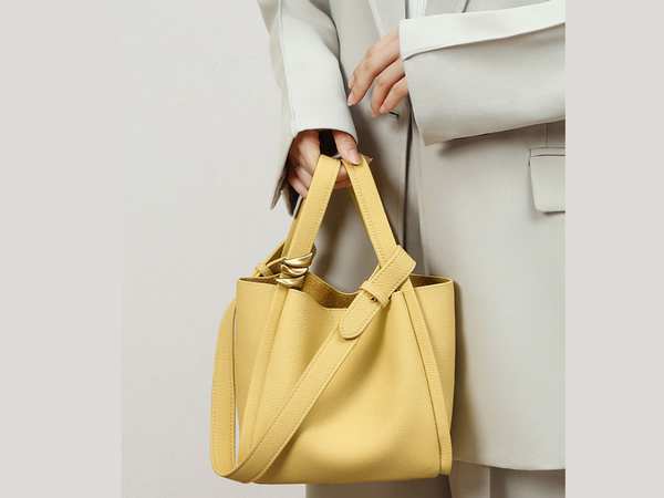 کیف دوشی زنانه چرم با ظرفیت بزرگ women's bag bucket bag autumn and winter single shoulder 4167 برند متفرقه - تصویر 13