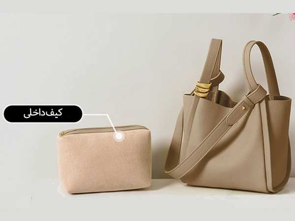 کیف دوشی زنانه چرم با ظرفیت بزرگ women's bag bucket bag autumn and winter single shoulder 4167 برند متفرقه - تصویر 3
