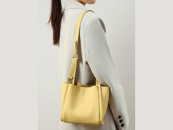 کیف دوشی زنانه چرم با ظرفیت بزرگ women's bag bucket bag autumn and winter single shoulder 4167 برند متفرقه - تصویر 5
