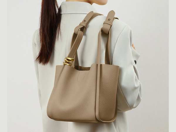 کیف دوشی زنانه چرم با ظرفیت بزرگ women's bag bucket bag autumn and winter single shoulder 4167 برند متفرقه - تصویر 7