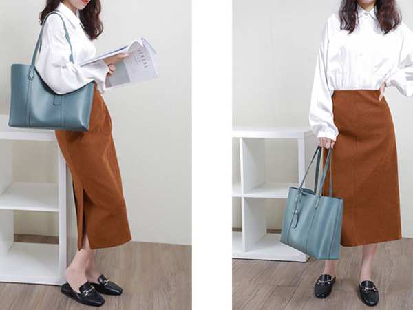 کیف دوشی زنانه با ظرفیت بزرگ Viney bag women's 2023 new trendy leather large capacity 7967 برند متفرقه - تصویر 23