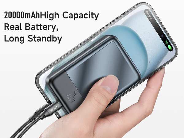 پاور بانک وایرلس مگنتی 20 وات 20000 مک دودو Mcdodo MC-502 Magnetic Wireless Charging 20000mAh 20W - تصویر 2