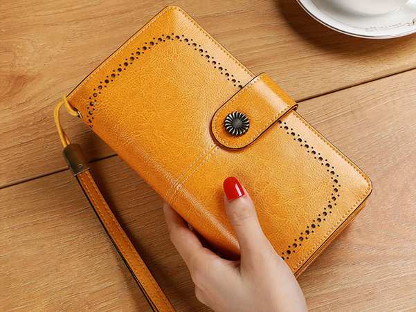 کیف پول چرمی زنانه IOS/Aiguoshi leather Wallet women's new 2046838613NC4967