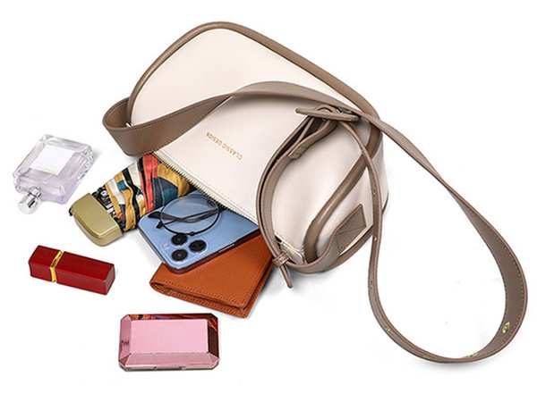 کیف دوشی زنانه کیف دوشی و کراس بادی زنانه و دخترانه چرمی IOS/Aiguoshi new crossbody bags for women 6790 سفید برند متفرقه - تصویر 8