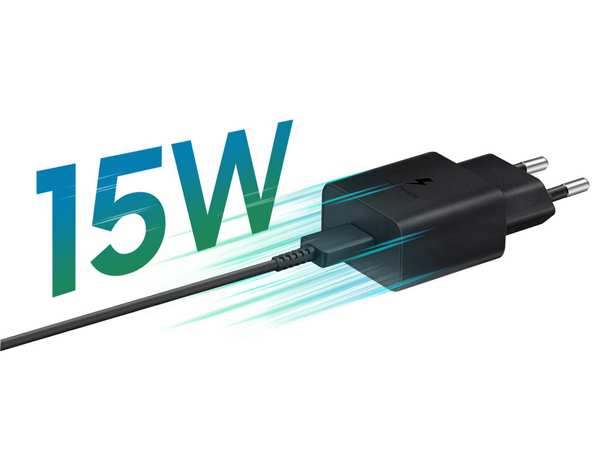 شارژر اصلی فست شارژ 15 وات سامسونگ همراه با کابل دو سر تایپ سی یک متری Samsung 15W Type-C With Type-C Cable - تصویر 3