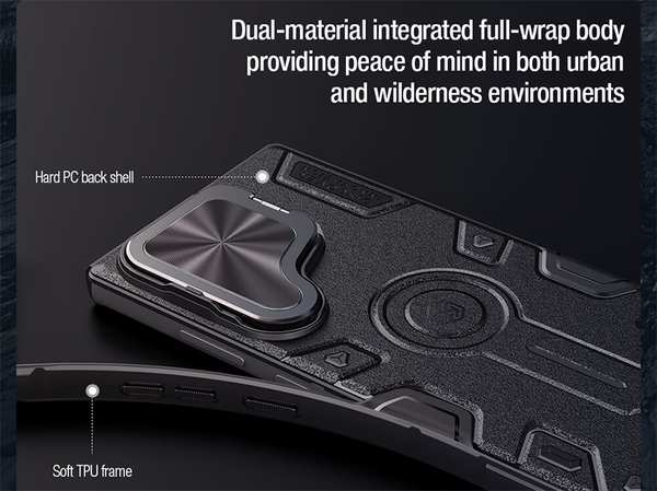 قاب محافظ سامسونگ اس 24 اولترا نیلکین Nillkin CamShield Armor Prop camera protective case Samsung Galaxy S24 Ultra - تصویر 18