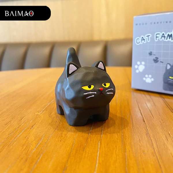 مجسمه مینیمال فانتزی رومیزی طرح گربه BS0092 - تصویر 11