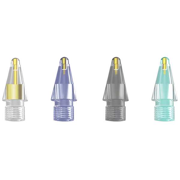 نوک یدک چند رنگ قلم لمسی اپل 1 و 2 طرح شفاف کوتتسی 63008