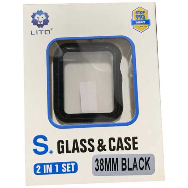 قاب و گلس تمام صفحه اپل واچ 38 میلی متری لیتو +S - تصویر 12