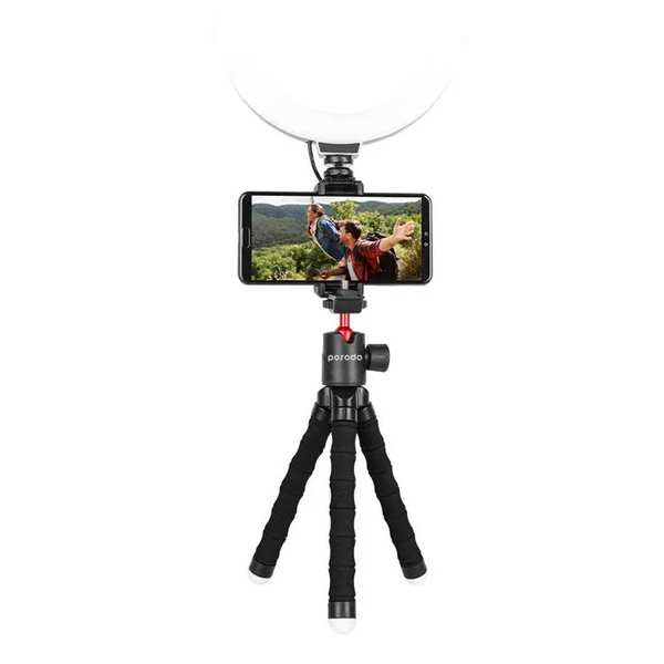 سه پایه گوشی موبایل تاشو 33 سانتیمتری پورودو PD-TRPH-BK - تصویر 8