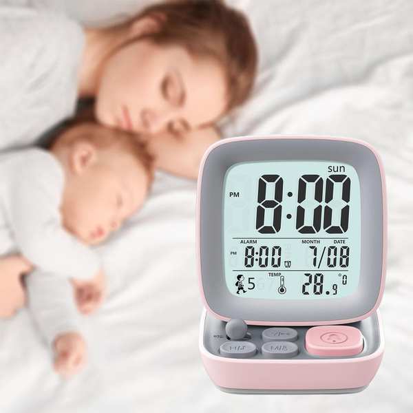 ساعت زنگ‌دار صوتی رومیزی شارژی GW-8152 - تصویر 10