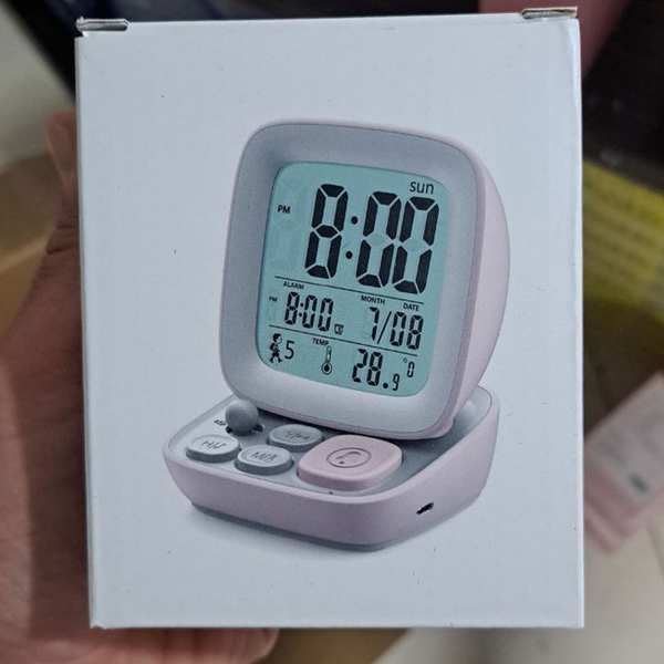 ساعت زنگ‌دار صوتی رومیزی شارژی GW-8152 - تصویر 7