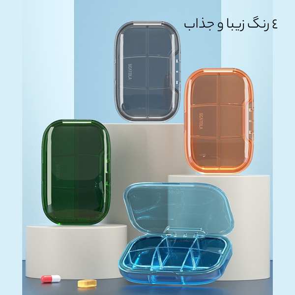 بهداشت و سلامت عمومی سازمان دهنده قرص مهرو موم شده 6 عددی اسکاتولا 6-piece برند متفرقه - تصویر 2