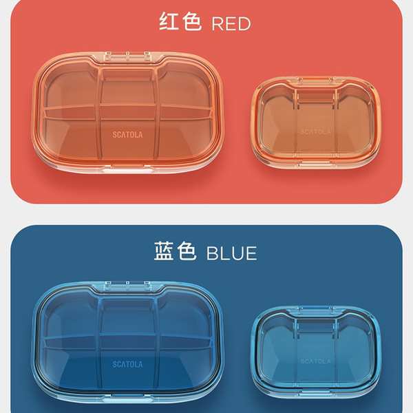 بهداشت و سلامت عمومی سازمان دهنده قرص مهرو موم شده 6 عددی اسکاتولا 6-piece برند متفرقه - تصویر 14