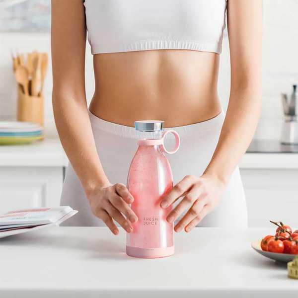 شیکر و آبمیوه گیری شارژی قابل حمل 350 میلی لیتر 214B - تصویر 15