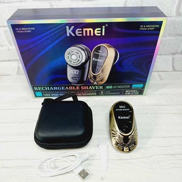 مینی ریش تراش شارژی کمی KM-2722 - تصویر 4