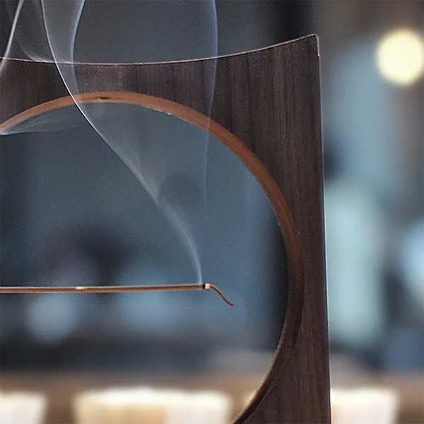 جای عود رومیزی لوکس با چوب گردوی سیاه درجه یک incense xiangyue - تصویر 9