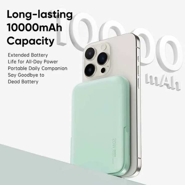 پاوربانک وایرلس فست شارژ 15 وات 10000 راک P20se - تصویر 6