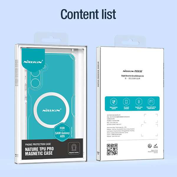 قاب ژله ای مگنتی سامسونگ گلکسی آ 55 نیلکین Nature TPU Pro Magnetic Case - تصویر 12