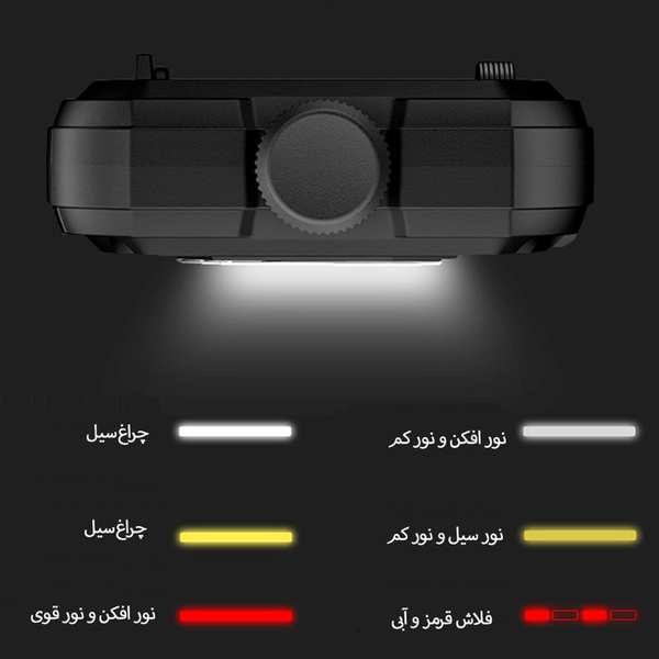 چراغ قوه جیبی فندک دار شارژی ضدآب SD-5230 - تصویر 4