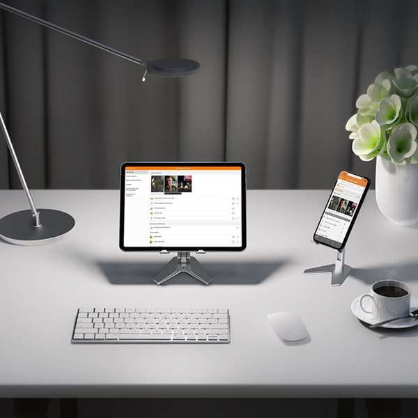 هولدر تبلت و موبایل رومیزی تاشوی قابل حمل P10 - تصویر 2