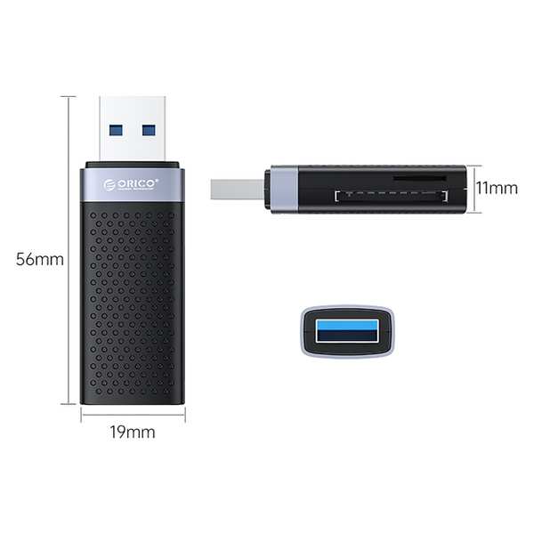 کارتخوان و رم ریدر پرسرعت حرفه ای اوریکو CS2T-A3-BK-EP - تصویر 3