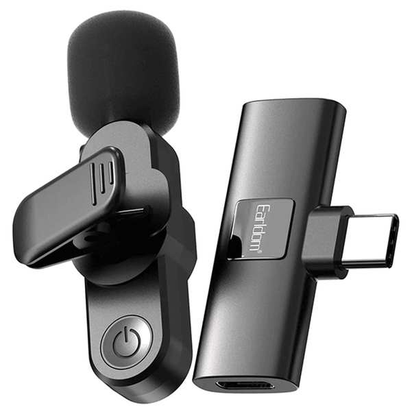 میکروفون بی سیم یقه ای تایپ سی ارلدام MC7C